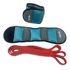 ESB-0.5+AW-3LB (a Pair), Ankle/Wrist Weights ,Resistance Bands, Pull Up Assist , Eexercise Bands, Long Resistance Bands Set for Working Out, Fitn